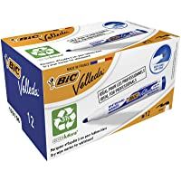 BIC Velleda 1701 ecolutions - Rotuladores de pizarra- punta media- 51% material reciclado- caja de 12 unidades- color…